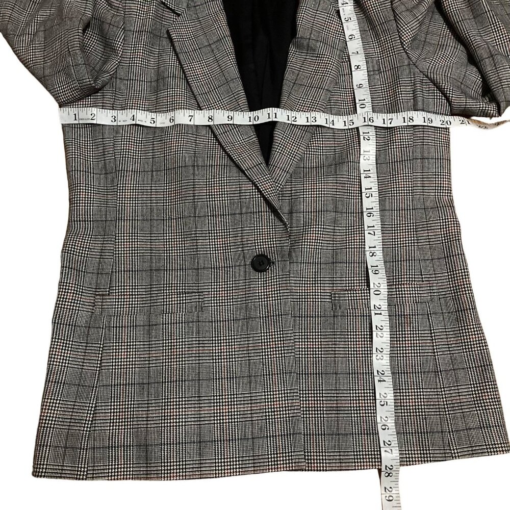 Saks Fit Avenue women gray blazer size 8 M casual style - Picture 5 of 15